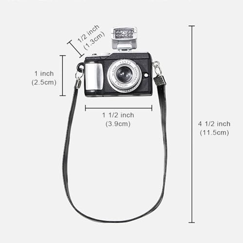 Camera Miniature Replica Magnet, Camera Ornament with Flash and Shutter Sound, Novelty Office Home Kitchen Whiteboard Refrigerator Magnets