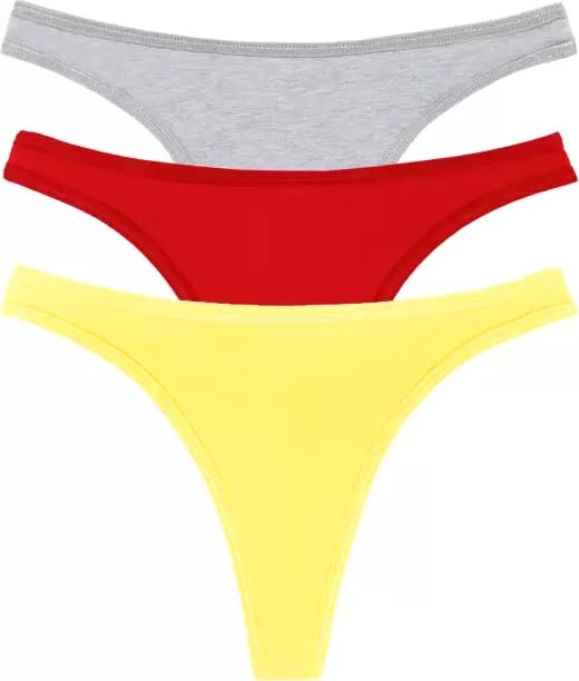 louis craft Women's Cotton Bikini Panties, Pack of 3, Multicolor-picture-30