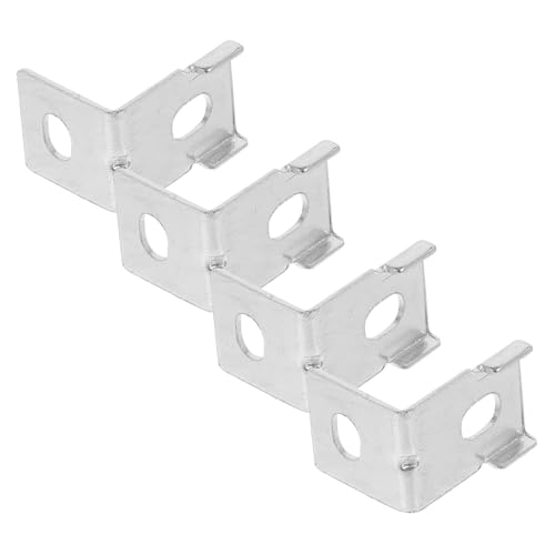 KICHOUSE 4pcs Power Supply Fix Brackets Metal Clamp Bracket for Fixation Mounting Brackets for Industrial/Commercial Residential Supplies Kit for Stabilizing and Fixing Switching Power Supplies