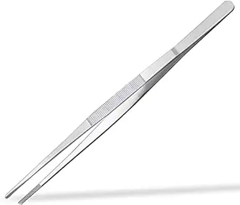 NJ Stainless Steel Tweezer, Forceps: 6 Inches