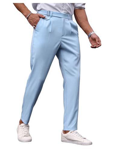 Floerns Men's Premium Wrinkle Free Suit Pants Trousers Lightweight Dress Pants