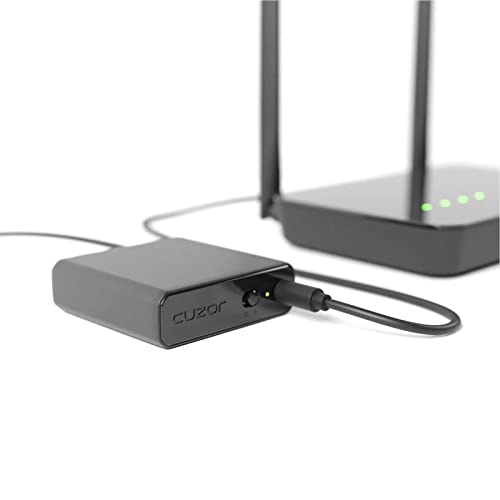 Image of Cuzor Mini UPS 12V Router UPS up to 2.5A | Up to 5 Hours Backup | 2x2900 mAh | WiFi UPS Power Backup | Mini ups for Router