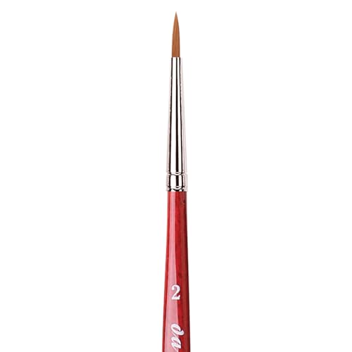 Image of da Vinci Watercolor Series 5580 Size 2 Round - CosmoTop Spin Multi-Diameter Synthetic - Holds More Water Than Any Other Synthetic - Made in Germany