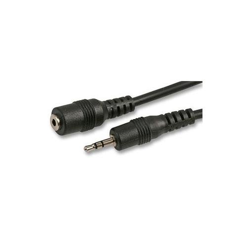 Cable-Tex - Cable de audio estéreo, conector jack macho de 2,5 mm a conector hembra, 5 m
