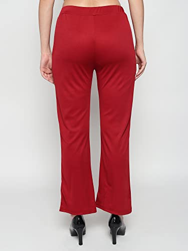 Image of dockstreet Women Polyester Stretchable Loose Fit Trousers
