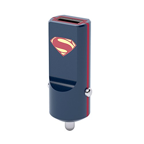 Cargador de coche de Superman Buddy con puerto USB 2.4A evita quedarte sin batería