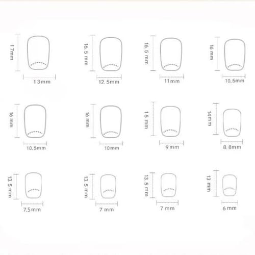 Image of Short Square Press on Nails Flower Fake Nails Gold Chrome Glue on Nails Glossy Full Cover Stick on Nail Reusable Artificial Acrylic French Tip False Nail for Women Girls Manicure 24Pcs