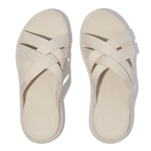 Image of FitFlop Women's, F-Mode Go Webbing Flatform Strappy Slide Sandal