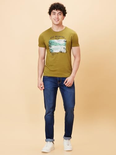 Image of Being Human Coffee Regular Fit Round Neck Men's T-Shirt Clothing