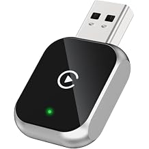 Mini Wireless Carplay Adapter for iPhone - Carplay Wireless Adapter Car Play Dongle, Wired to Wireless, Compatible with iPhone iOS 10+, Silver