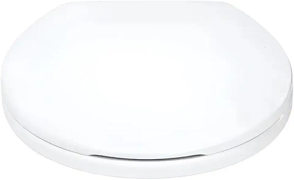 Vibranta Assento Sanitário Soft Close, Branco, Polipropileno, Fechamento Silencioso, Acabamento Inox