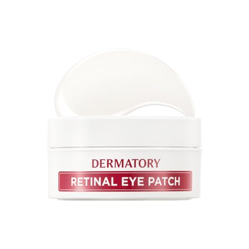 DERMATORY Pro Vita-A Retinal Under Eye Patch (60 sheets) | Reduces Dark Circles & Puffiness, Brightening, Hydrogel Ampoule, For Fine Lines & Wrinkles, With Retinal, Reallagen, Bakuchiol, Volufiline