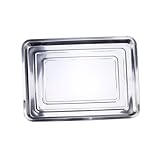 Hoement Parrilla De Acero Inoxidable Para Exteriores Escurridor De Platos Bandeja De Inducción Bandeja Pequeña Para Servir De Acero Apilables Escurridor Parrilla