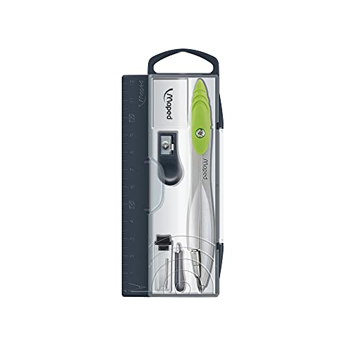 Compasso 5 Peças, Maped, Study, 119405, Cores Sortidas