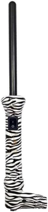 ISO Beauty ISOTZB13MM-240-WB The Twister - 13mm Tourmaline-Infused Ceramic Pro Curling Wand - Zebra