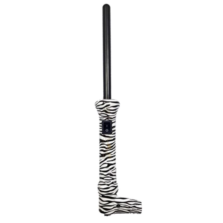 ISO Beauty ISOTZB13MM-240-WB The Twister - 13mm Tourmaline-Infused Ceramic Pro Curling Wand - Zebra