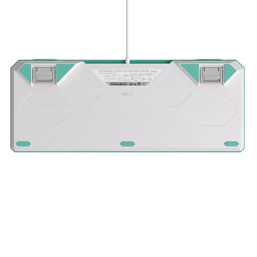 Image of ASUS TUF Gaming K3 Gen II Hatsune Miku Edition Optical-Mechanical RGB Keyboard with IP57 Waterproof and dust Resistance, Compact 98-Key Layout, Silicone Gasket Mount and dampening Foam.