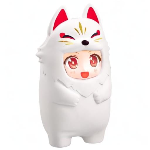 ＃白くてかわいいもの Amazon | ねんどろいどもあ きぐるみフェイスパーツケース [白狐] ノン