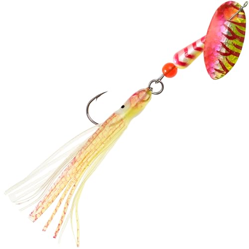 Panther Martin PMSSTUVHHS Salmon & Steelhead Hammered Hoochie Skirt Spinning Lure Catches Northern Pike, Steelhead, Barracuda, Bluefish and More