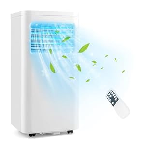 DORTALA Portable Air Conditioners 8000 BTU, 3-in-1 AC Unit with Dehumidifier, Remote Control, 24H Timer, Window Kit, Personal AC Cooling Unit for Bedroom, Cools up to 250 Sq. Ft