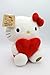 Imagen de Hello Kitty con corazón Eco-Peluche 14x13x24 cm