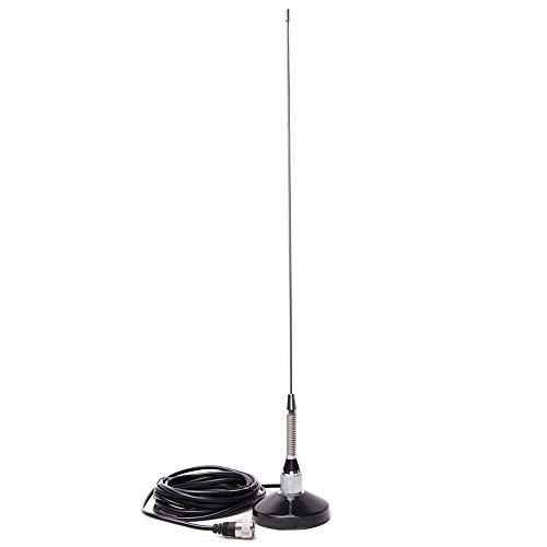 The antenna is about 55cm in length and can receive signals very well.