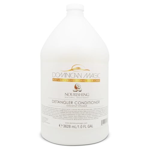 Dominican Magic Detangler Coconut-Infused Conditioner – 1 Gallon (3628ml) | Ultra-Hydrating & Strengthening | Softens, Detangles & Restores Shine for All Hair Types