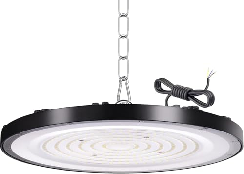 Tayire 200W Naves Industriales LED, 20000LM UFO Lámpara Alta Bahía IP65 Campana Industrial UFO Foco LED Taller Lámpara para Fábricas, Aeropuerto, Patio, Restaurante (1 PC, 200W (Model B))