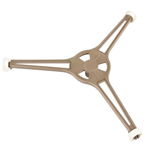 Microwave Oven Turntable Glass Tray Rotating Support Triple Arm Roller (9 CM/90MM) Compatible with 9.6 Inch Flat Bottom Glass Tray/Plate Size, (Pack of 1)
