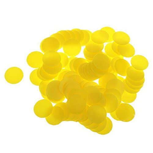 ATORSE Toy 3x100x Opaque Plastic Board Game Counters Tiddly winks Numeracy Yellow-Toys & Hobbies-Games-Game Pieces Parts-image-9