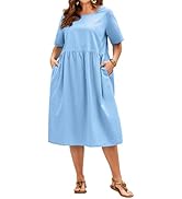 chinese dress ladies plus size linen dresses amazon main image 0