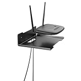 Heavy Duty Steel Floating Shelves, Wall Mounted Shelves for TV, Speaker, Cable Box, Router & Game Console, Space-Saving Storage Shelf for Living Room, Bedroom & Office (1PCS 6.7' x 9')