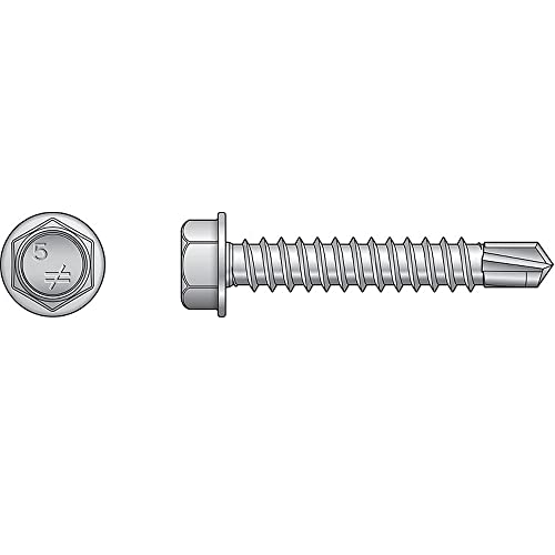 Tornillo autoperforante acero inoxidable #12 x 1 pulg pack 1000