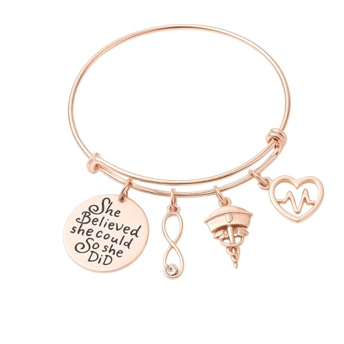 Image of Infinity Collection - LPN Charm Bracelet - LPN Bangle Nursing Appreciation Gift for RN LPN Graduation Licensed Nurse