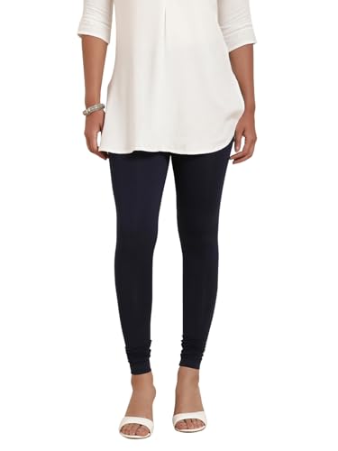 Image of TWIN BIRDS Tailored Cut and Classic Fit Super Stretchable Elastane Fabric Churidar Leggings for Women