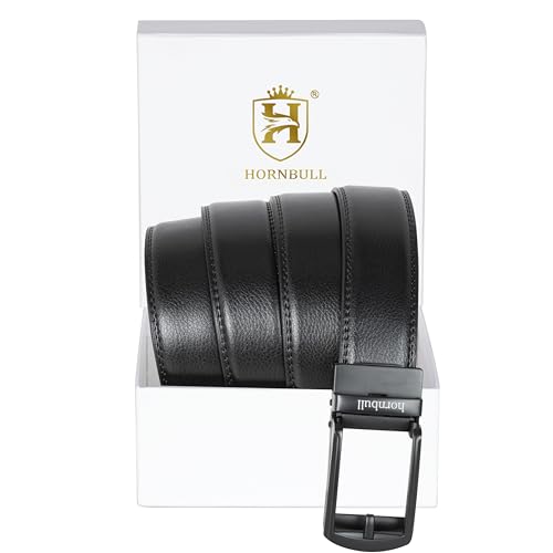 Image of HORNBULL Smith Leather Belt for Men | Mens Belt Autolock | Formal and Casual Leather Belt for Men