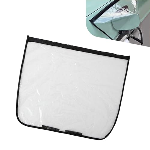 Hugwits EV Charger Port Cover, Outdoor Waterproof EV Charger Rain Cover, Snowproof Charging Gun Cover, Universal for Any Energy Vehicle Body (Transparent)
