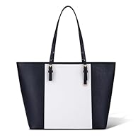 Suitable Size：The tote bag measures 33 x 28 x 15 cm. This tote bag provides ample space to store your 13-inch laptop, folders, A4 files, books, IPad, cosmetics, mobile phones, chargers, water bottles, wallet and other essentials ready for your trip Q...