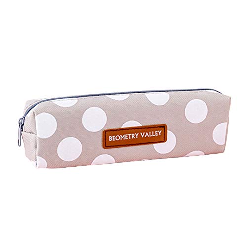 Mäppchen Nette Segeltuch-Bleistift-Kasten mit hohen Kapazität Stift Tasche Netter Brief Bleistift Taschen Jungs-Mädchen-Geschenk-Briefpapier School Supplies (Color : D) Cover
