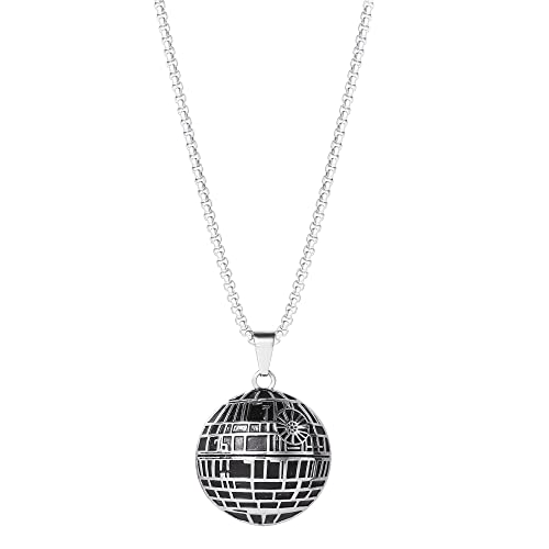 Star Wars Stainless Steel Necklaces for Men, Character Pendant Designs, 22