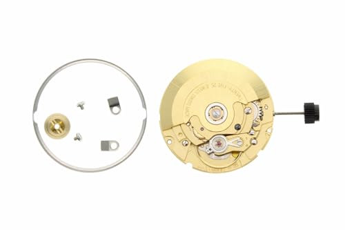 Image of GENUINE ETA 2824-2 AUTOMATIC WATCH MOVEMENT 25 JEWEL DATE @3 GOLD NEW SWISS MADE