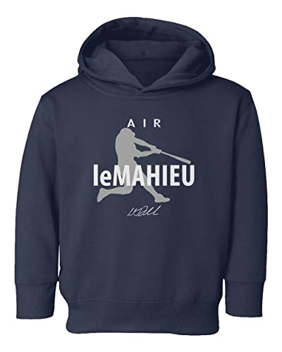 KING THREADS Air Lemahieu Baseball Star New York Fans Toddler Hoodie Sweatshirt (Navy, 5T)