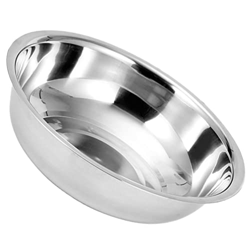 BESTonZON Bacinella in Acciaio Inox Ciotola per Lavare Le Verdure Bacinella per La Conservazione della Ciotole in Metallo per La Cucina Domestica 36 Cm ()