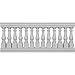 Ekena Millwork BALK37X084BRJ Bradford Fiberthane Balustrade Railing Kit, White