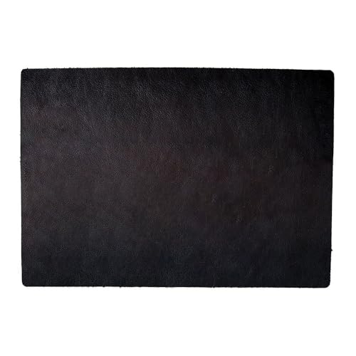 653 BBQ Style - Mantel individual (43 x 30 cm, 100% piel), color negro