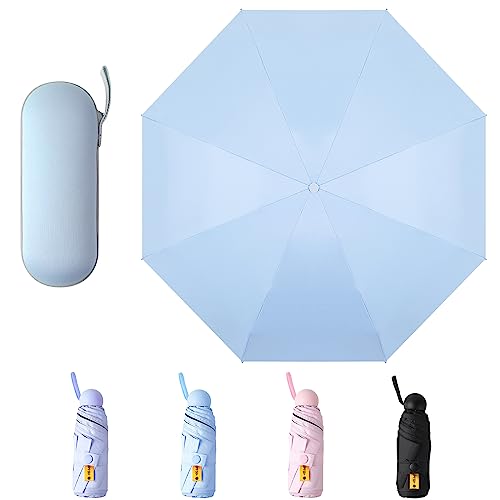 Consejos y comparativas para Comprar Toldos y sombrillas los preferidos por los clientes. 36 Sombrilla Portatil, Sombrilla Paraguas Portátil UV, Sombrilla Portatil de Viaje, Sombrillas para Sol y Lluvia, Resistente Viento, Ligero y Portátil con Estuche, Mini Paraguas de...