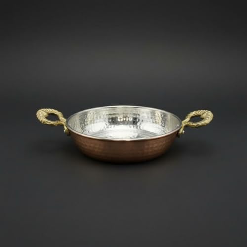 Poêle en cuivre martelée de 20cm pour éviter la cuisson hétérogène - 7