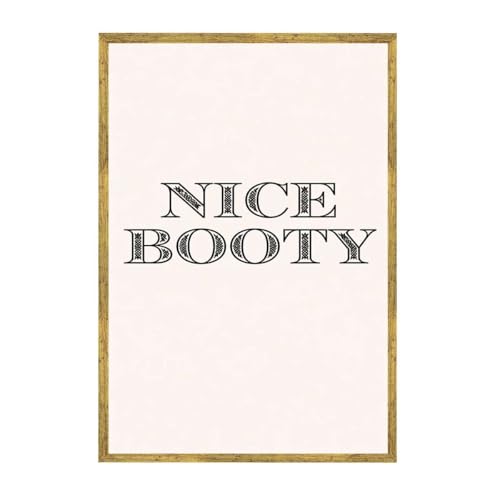 Framed Funny Quote Poster Canvas Print Art Modern Minimalist Wall