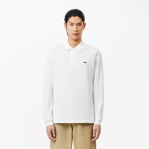 Lacoste Polo Classique L.12.12 Manches Longues Homme Blanc XL