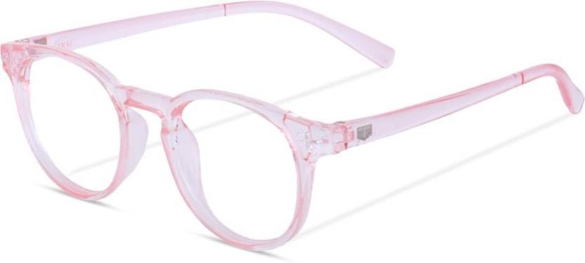 Image of ARZONAI Eyewear Pink Block Uv Protected Computer Glasses Frame for men and women (Unisex) - Medium Size